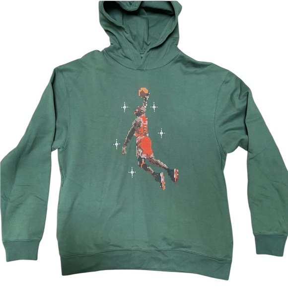 Nike Air Jordan Essentials Mens Large L Holiday Fleece Hoodie